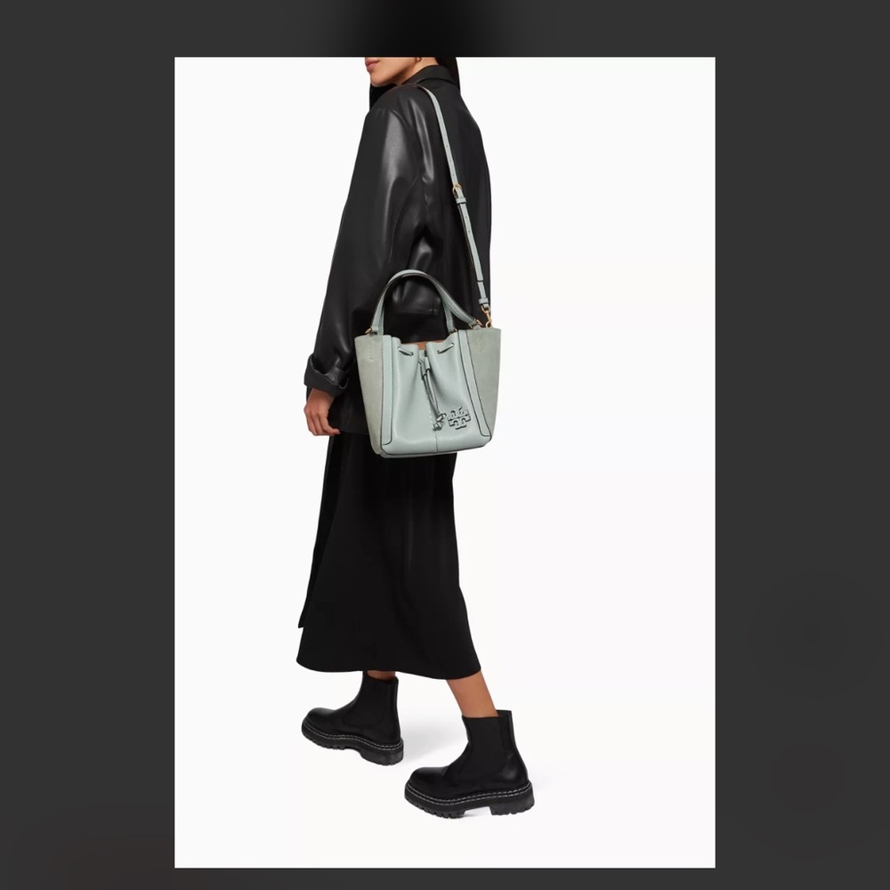 Tory Burch dragonfly McGraw blue celadon purse